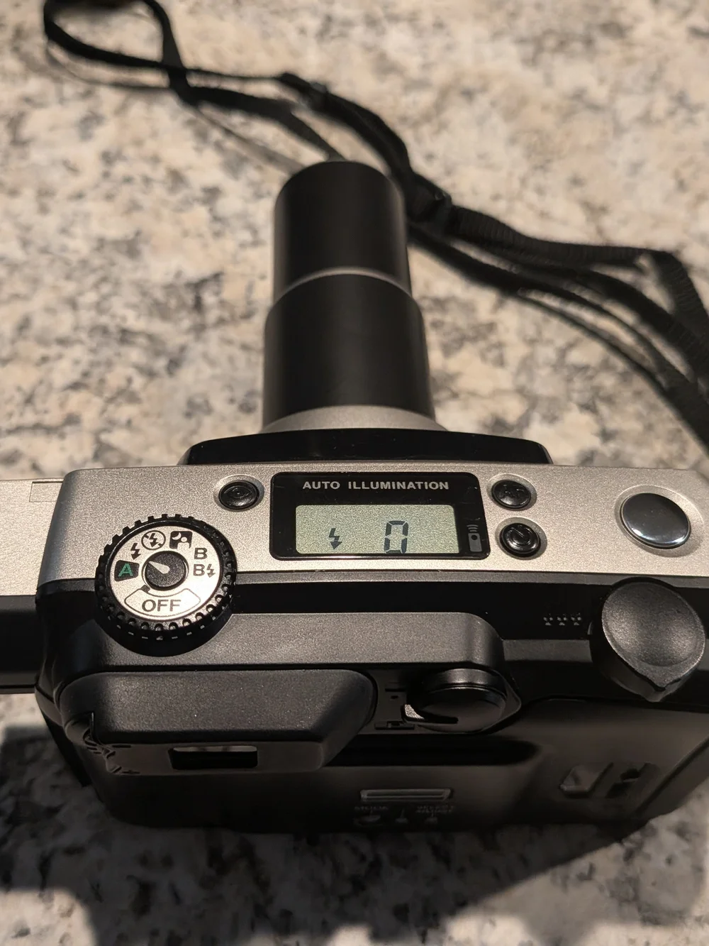 Pentax Silver 35mm Point-and-Shoot Film Camera